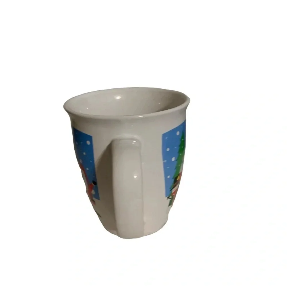 Royal Norfolk Christmas coffee cup with Santa and trailer